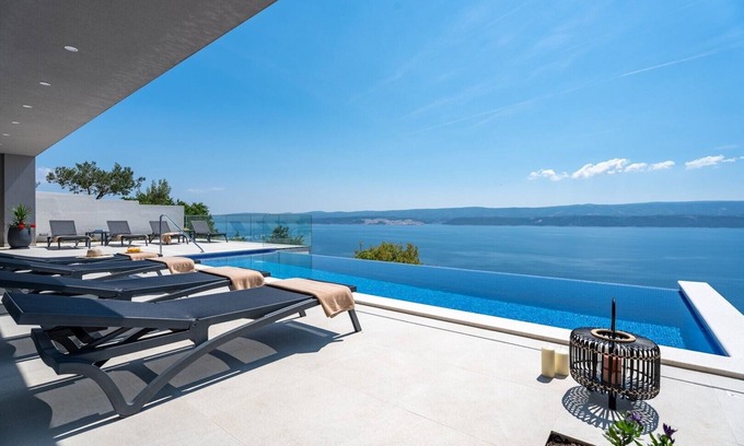 Stanici Villa | Villa Admira Maria with a heated pool and sea views