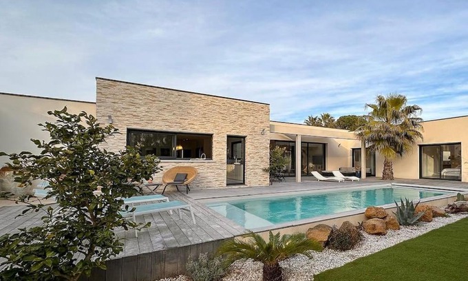 Le Grau-dʼAgde Villa | Villa d'architecte Cocoon 200m à pied de la plage