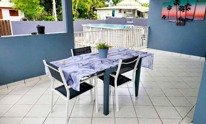 Le Moule Villa | Villa de 2 chambres avec piscine privee jardin clos et wifi a Le Moule a 1 km de la plage