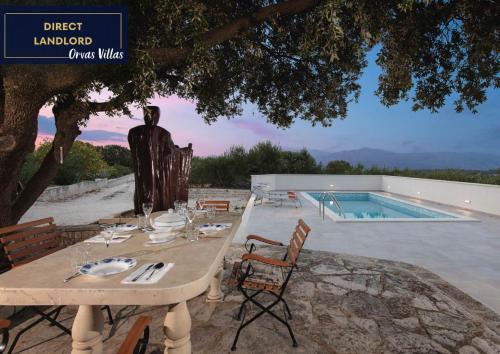 Pucisca Villa | Villa Dubrava Peaceful Getaway in an Olive Grove with Heated Pool
