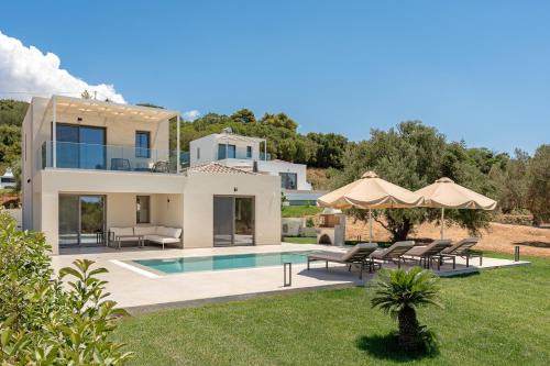 Minia Villa | Villa Erato - Elysian Villas Kefalonia, 200m from Beach, New 2024