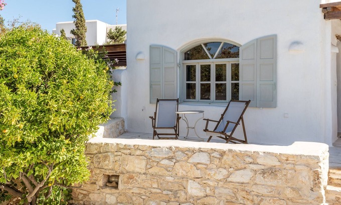 Glisidia Villa | Villa 'Mari Art Cycladic Villas - Levantis' with Sea View, Wi-Fi and Air Conditioning