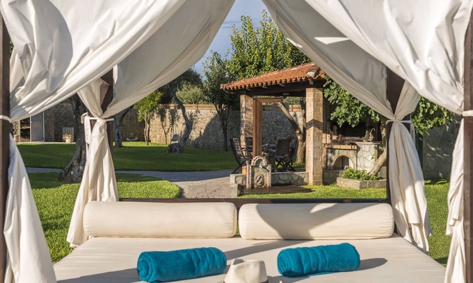 Chalikounas Villa | Villa Maxim, Private Pool & Tennis Court includedn