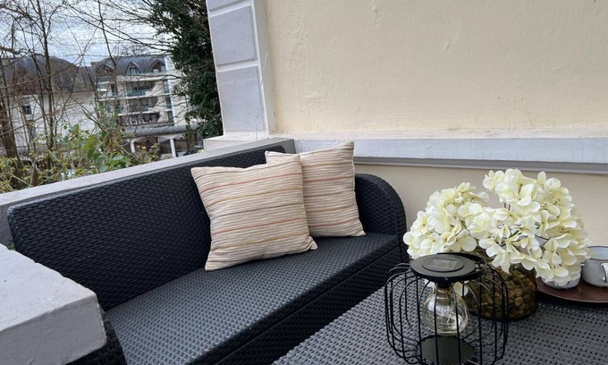 Bad Pyrmont Apartment | Villa Mercedes - Studio 2 in the center with parking and balcony, dog allowed