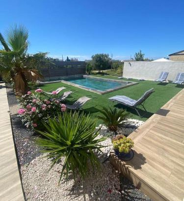 Frontignan Villa | Villa moderne avec Piscine, grand terrain à 7 mn de la mer