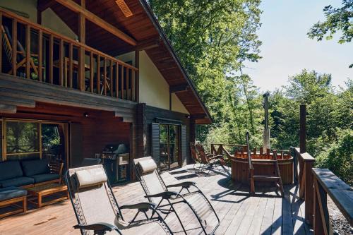 Tsumagoi Apartment | Villa Noël Kitakaruizawa Seiryu Sauna & Open Air Bath