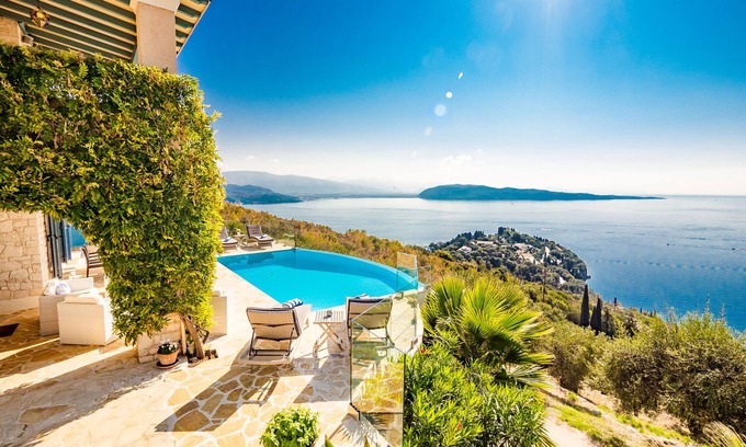 Petaleia Villa | Villa Orlaya – an idyllic retreat above the stunning bays of Koulora and Kalami.