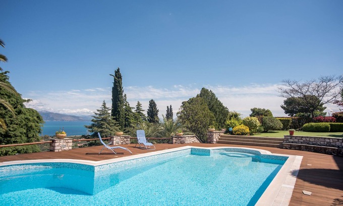 Selianitika Villa | Villa Primavera with pool and sea view/6pax