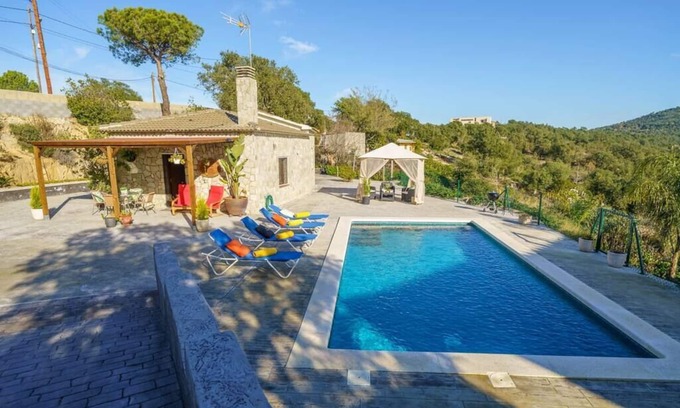 Mas Altaba House | Villa Refugio Lux, Private Pool & Aircon