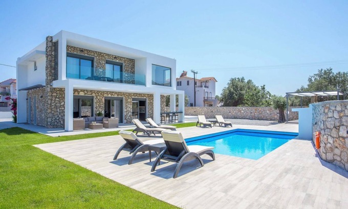 Afandou Villa | Villa Sugar Cube - Four Bedroom Villa, Sleeps 8