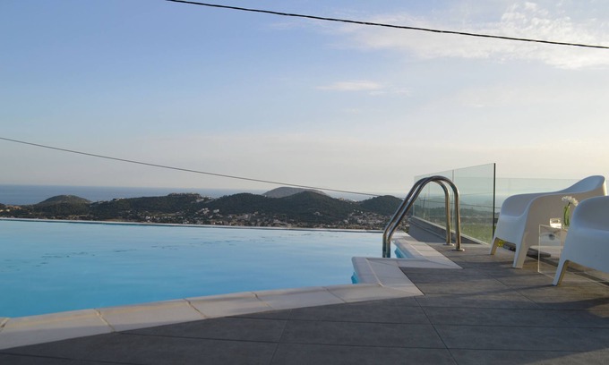 Anavyssos Villa | Villa with pool in Anavyssos - View to Saronikos