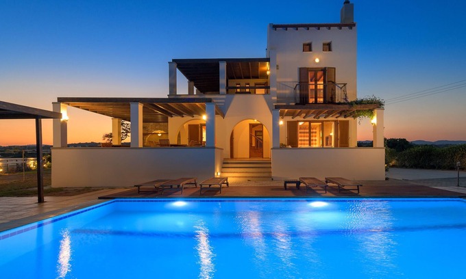 Lahania Villa | Villa With Private Pool, Garden, Breathtaking Sea View And Beach.