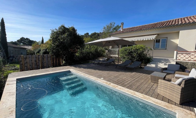 Chassiers Villa | Villa with swimming pool, with beautiful views and on a very quiet location.