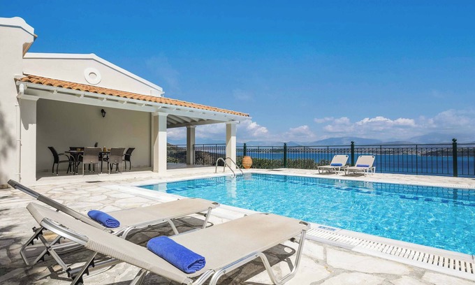 Agios Stefanos Villa | Villa Zeus - Within walking distance of the beach, amazing sea views & has WI-FI