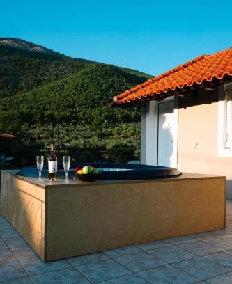 Porto Germeno Apartment | Villarose Suite HotTub SunsetView