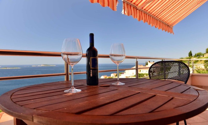 Zupa dubrovacka Apartment | VITA - panoramic 2+2 Sea View apt in Soline