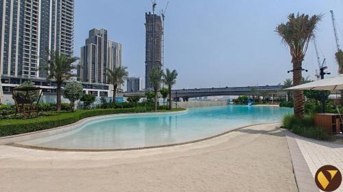 Madinat Zayed Apartment | Vogue Rosewater Two Bedroom Apartment at Dubai Creek Harbour with Balcony and access to Pool, Gym, Kids Area and Near Shopping