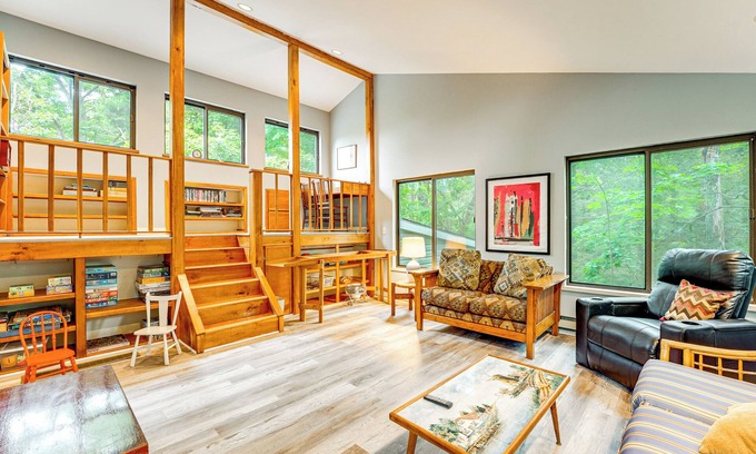 Montague House | Walk to Semi-Private Beach: Lake Michigan Getaway