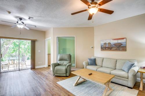 New Smyrna Beach Apartment | Walk to the Beach! New Smyrna Hideaway with Patio
