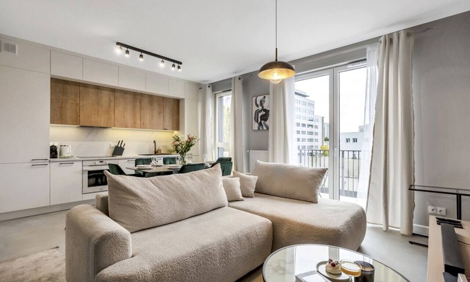 Mokotow Apartment | Warsaw Suites - 72m2, Parking 2x, Gym, Two-Level - by Rentujemy