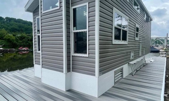 Bridgewater Cottage | Waterfront Glamping Escape — Cozy Floating Cottages on the Peaceful Beaver River