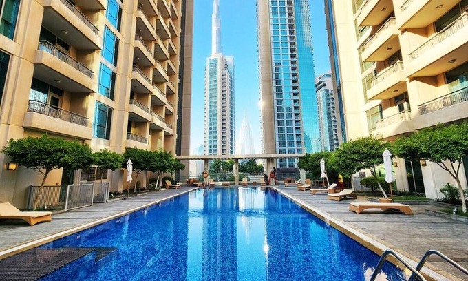 Downtown Dubai Apartment | Whitesage - Fountain View Stylish Apt With Spacious Terrace
