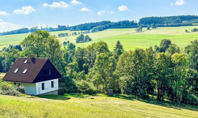 Ceska Metuje House | Wonderful private villa for 6 guests with pool, WIFI, TV, patio, pets allowed and panoramic view