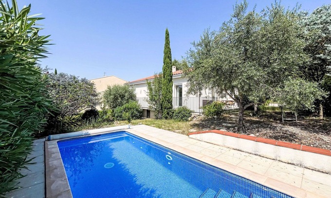 Montesquieu-des-Alberes House | Wonderful private villa for 6 guests with private pool, WIFI, A/C, TV and patio