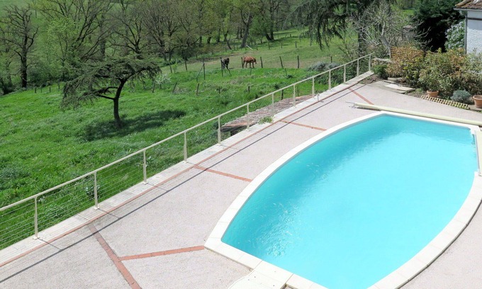 Lacapelle-Segalar House | Wonderful private villa for 6 guests with A/C, private pool, WIFI, TV, terrace and pets allowed