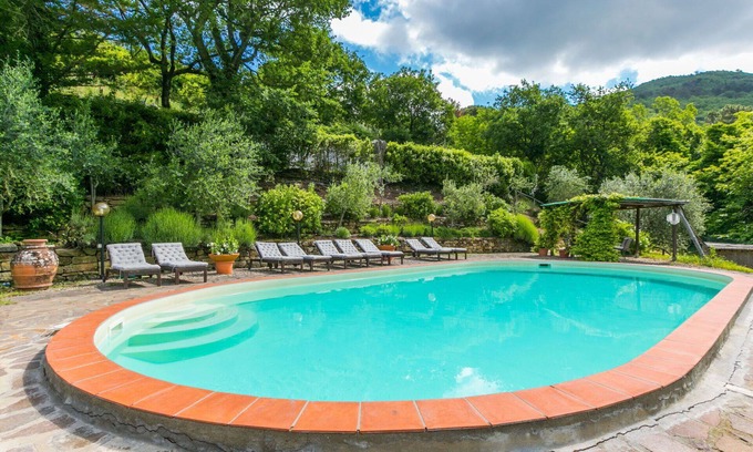Greve in Chianti House | Wonderful private villa for 8 people with WIFI, A/C, pool, TV, patio and panoramic view