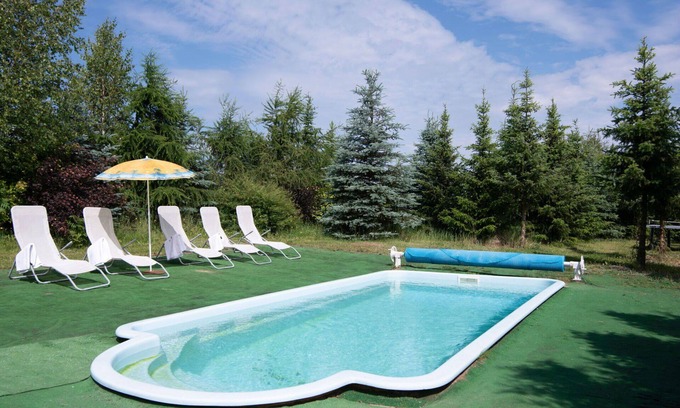 gmina Dobra House | Wonderful private villa for 8 people with private pool, WIFI, TV, terrace and pets allowed