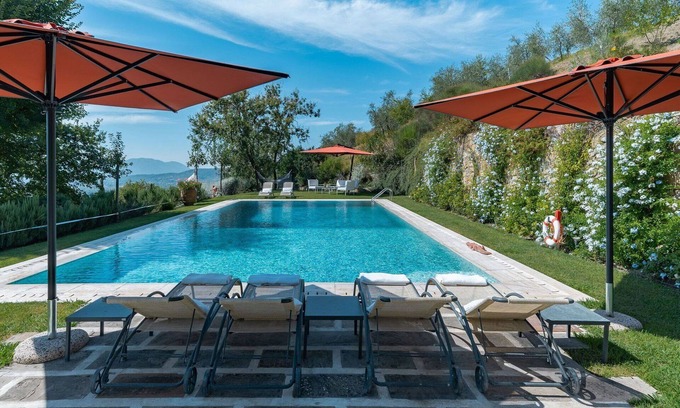 Nozanno Villa | Wonderful private villa for 18 guests with A/C, private pool, WIFI, hot tub, TV and patio