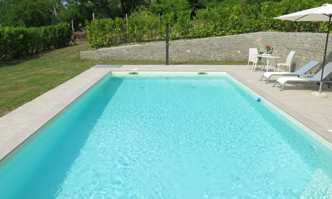 Vesime House | Wonderful private villa for 8 people with private pool, WIFI, TV, patio and pets allowed