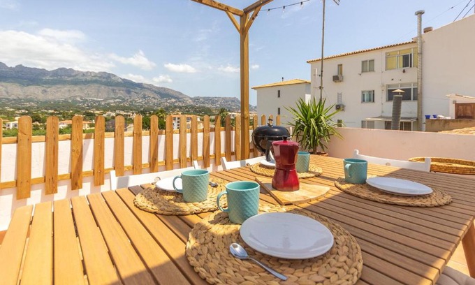 Altea House | Wonderful Views Terrace 3BR Cottage - BBQ - AC