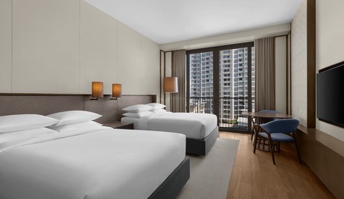 Room, 2 Double Beds, Non Smoking, Courtyard View