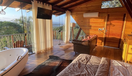 Deluxe Cabin, 1 Queen Bed, Mountain View