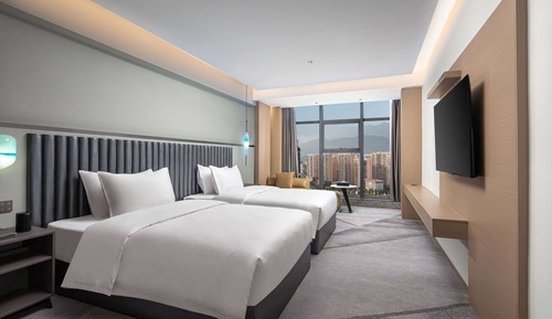 Room, 2 Double Beds, Non Smoking, City View