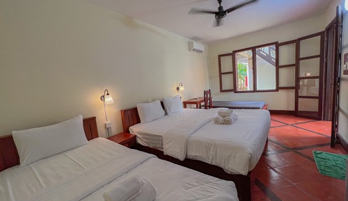 Deluxe Triple Room, Balcony, Pool View