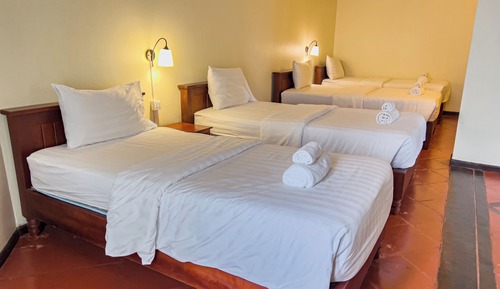 Family Room, Multiple Beds, Balcony, Pool View