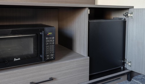 Studio, 1 King Bed, Refrigerator & Microwave