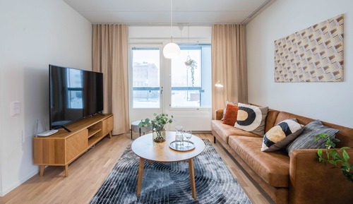 Deluxe Apartment, 2 Bedrooms, Sauna, City View
