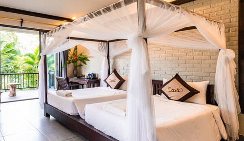 Deluxe Room, Multiple Beds, Balcony, Valley View