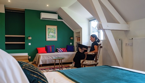 Double Room, Private Bathroom, Mountain View