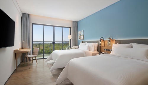 Room, 2 Double Beds, Balcony, Ocean View