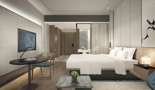 Standard Room, 1 King Bed, Courtyard View