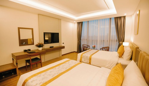 Deluxe Room, 2 Double Beds, Garden View