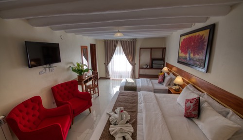 Deluxe Family Room With Balcony and Views