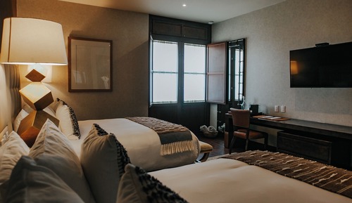 Junior Double Room, 2 Queen Beds, Vineyard View