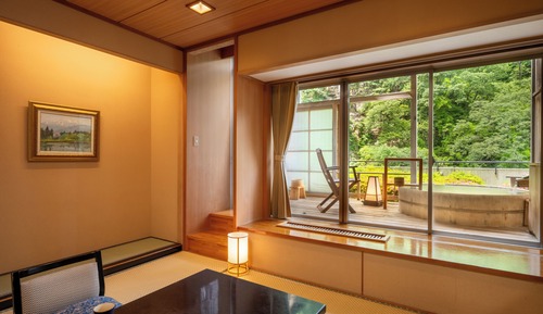 Kou-un-kaku, Japanese Room with Open-Air Bath 10 tatami, Non-Smoking