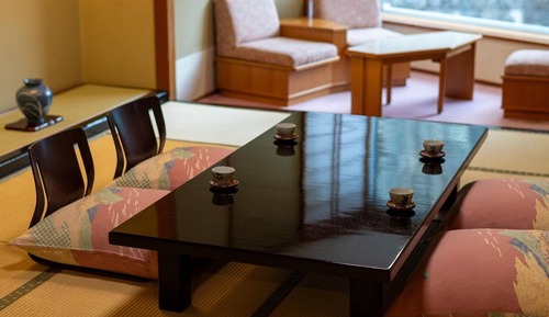 Shiun-kaku, Valley-Side Japanese Room 12 tatami with Dinner Toka, Non-Smoking